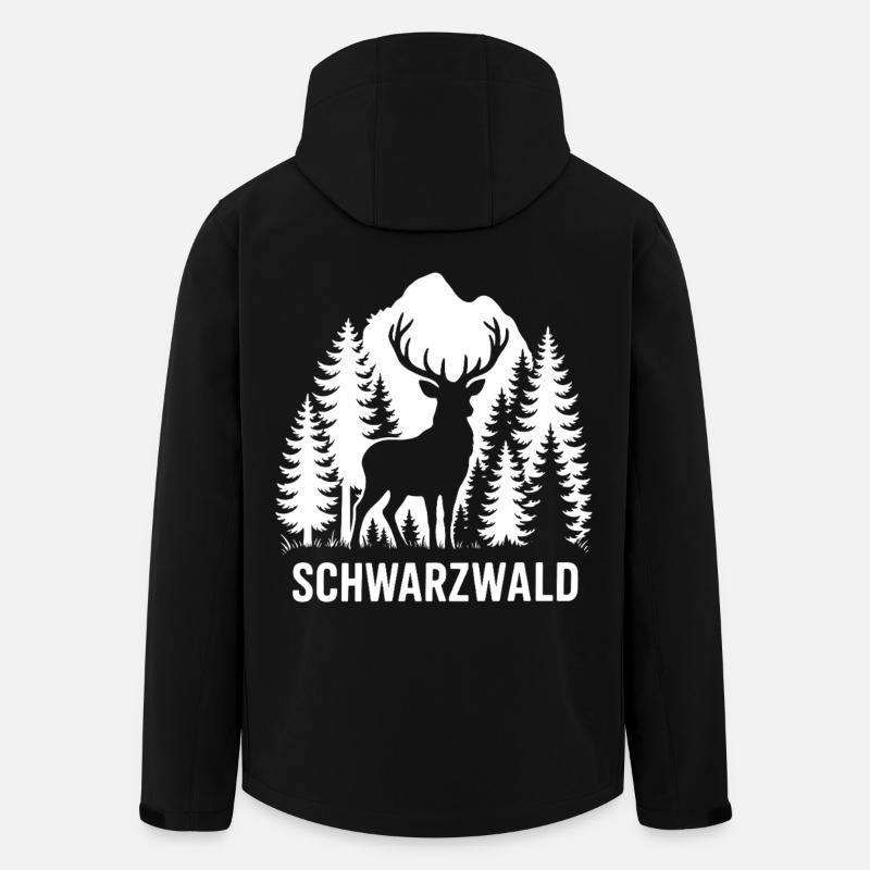 Schwarzwald - Recycelte Männer Softshell-Jacke von Stanley/Stella - Schwarz