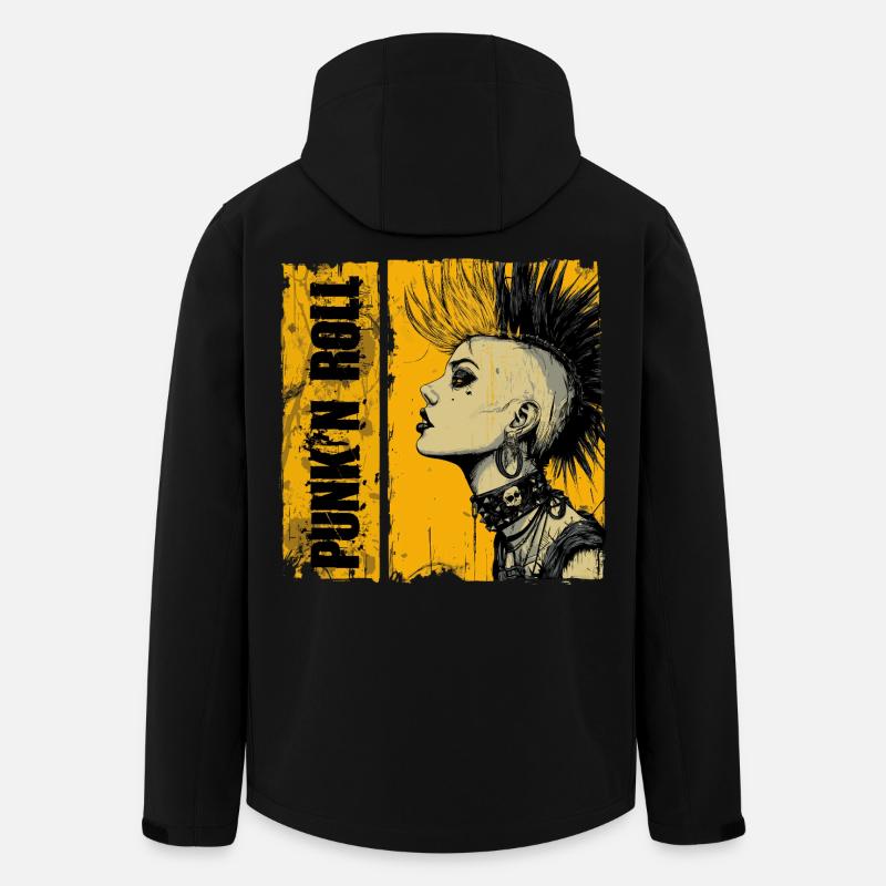 Punk'n Roll Mädchen  - Recycelte Männer Softshell-Jacke von Stanley/Stella - Schwarz