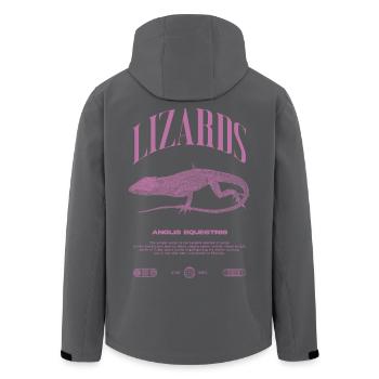 Chevalier cubain Anole Gardien de reptiles Lézard - Veste softshell homme en polyester recyclé Stanley/Stella - noir - Dos - AI Model Male 185 light (185cm)