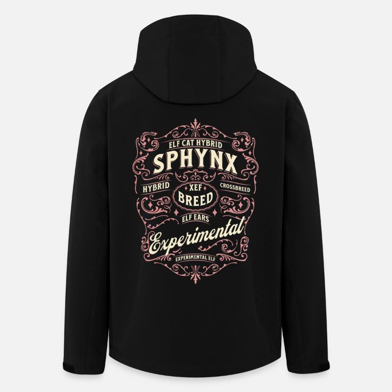 Elf Sphynx Cat  - Men’s Recycled Softshell Jacket by Stanley/Stella - black