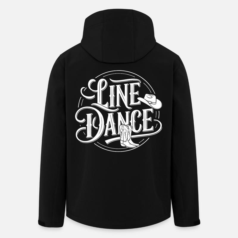 LineDance Cowboy Country Dance - Veste softshell homme en polyester recyclé Stanley/Stella - noir
