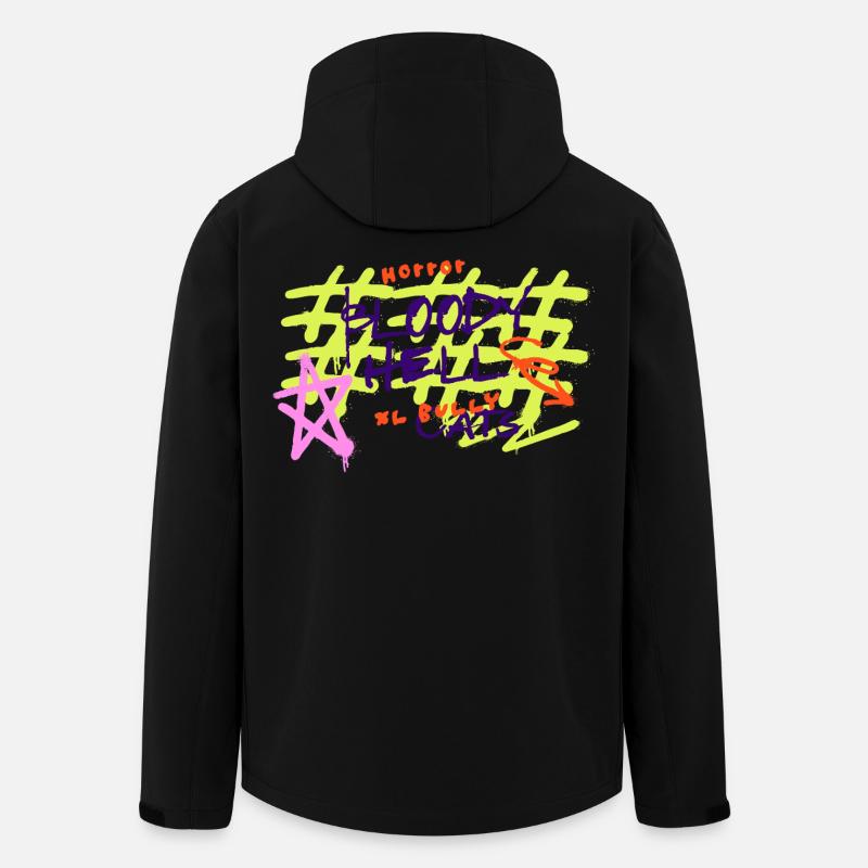 XL Bully Cats - Recycelte Männer Softshell-Jacke von Stanley/Stella - Schwarz