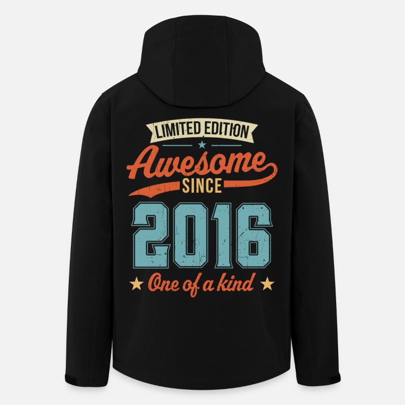 Genial seit 2016 - Recycelte Männer Softshell-Jacke von Stanley/Stella - Schwarz