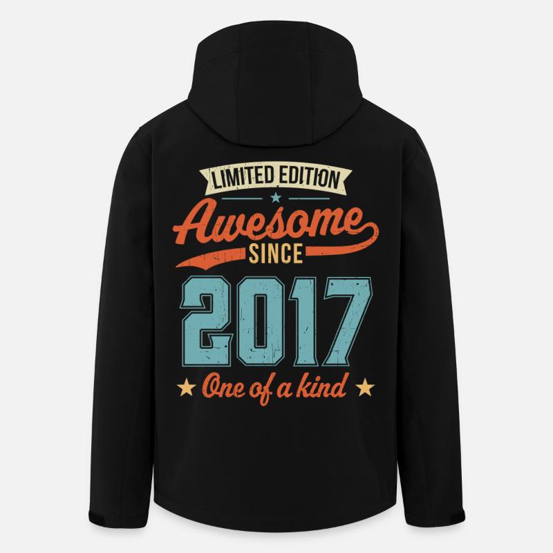 Awesome Since 2017 - Men’s Recycled Softshell Jacket by Stanley/Stella - black