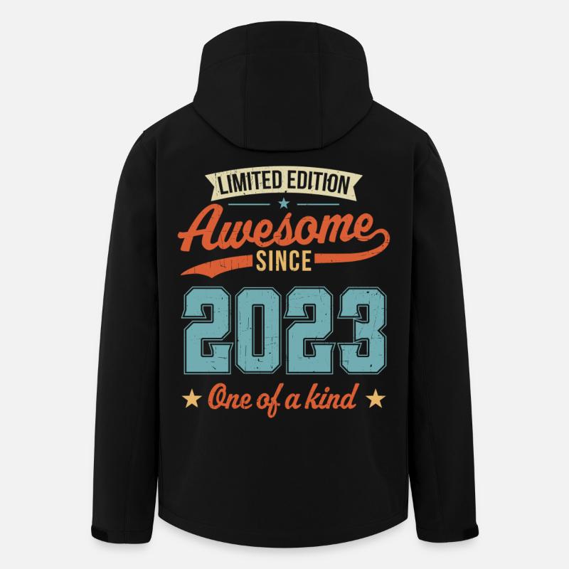 Awesome Since 2023 - Men’s Recycled Softshell Jacket by Stanley/Stella - black