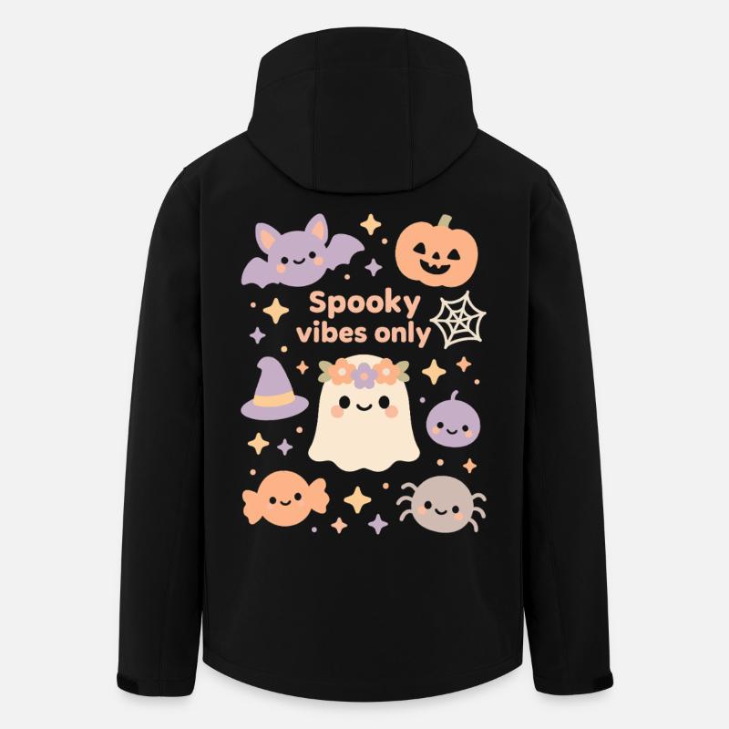 Spooky Vibes Only Halloween Costume Fun - Veste softshell homme en polyester recyclé Stanley/Stella - noir