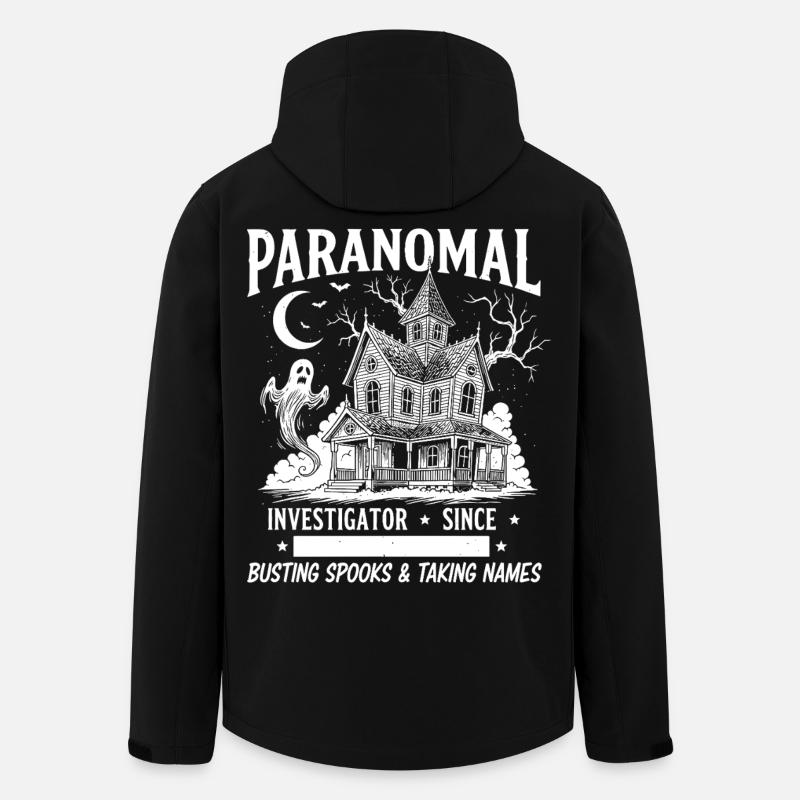 Enquêteur paranormal - Veste softshell homme en polyester recyclé Stanley/Stella - noir