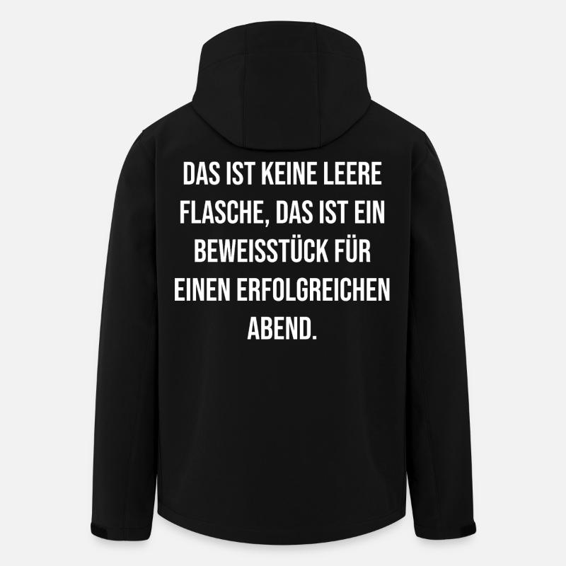 Exhibit Evening Typo - Men’s Recycled Softshell Jacket by Stanley/Stella - black