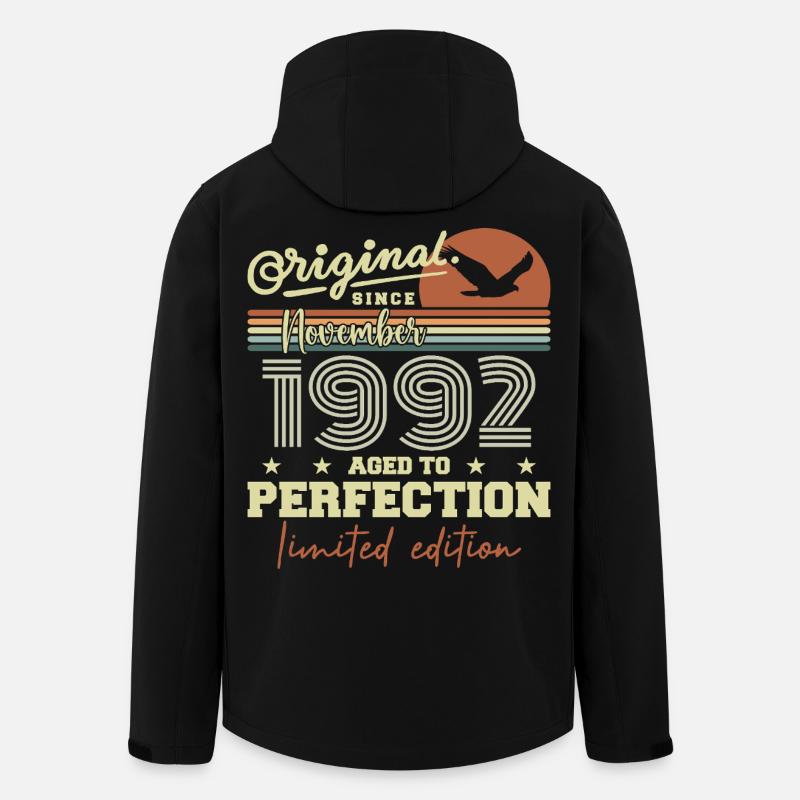 November 1992 Anniversary 1992 November 1992 - Men’s Recycled Softshell Jacket by Stanley/Stella - black