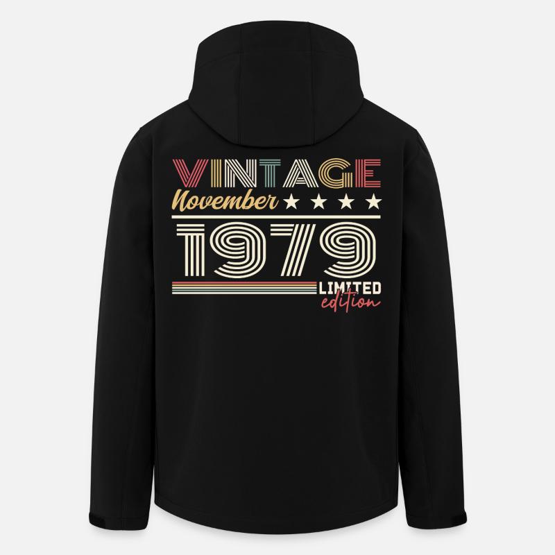 Novembre 1979 - Veste softshell homme en polyester recyclé Stanley/Stella - noir