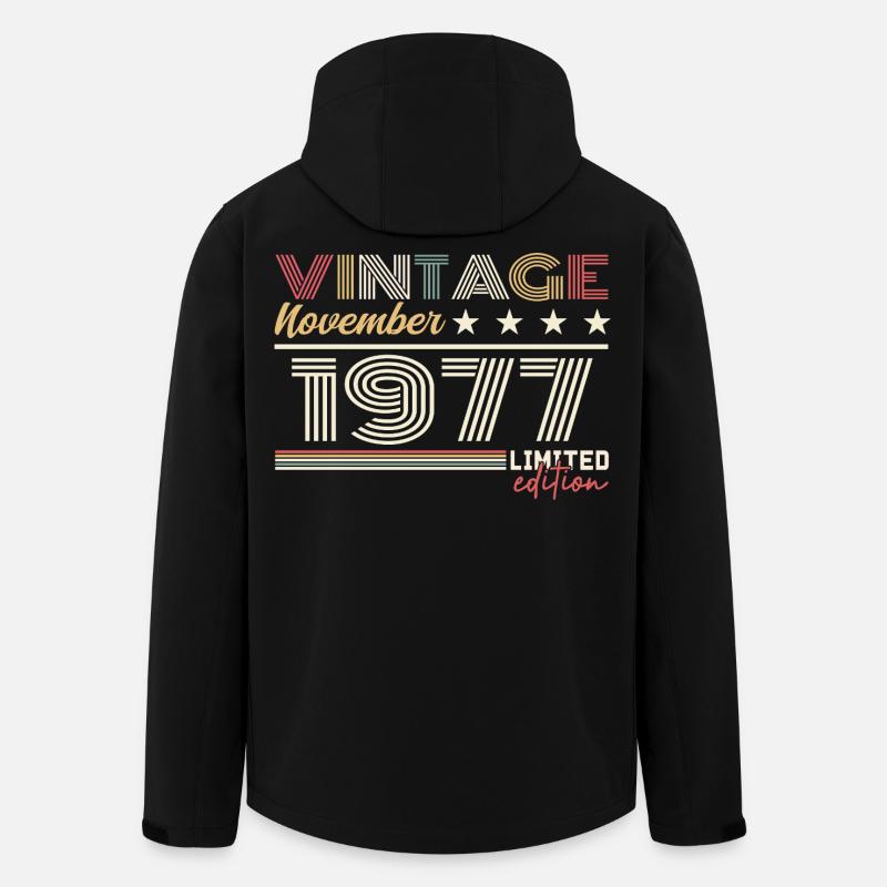 Novembre 1977 - Veste softshell homme en polyester recyclé Stanley/Stella - noir
