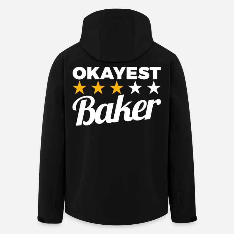 Okayest Baker - Men’s Recycled Softshell Jacket by Stanley/Stella - black