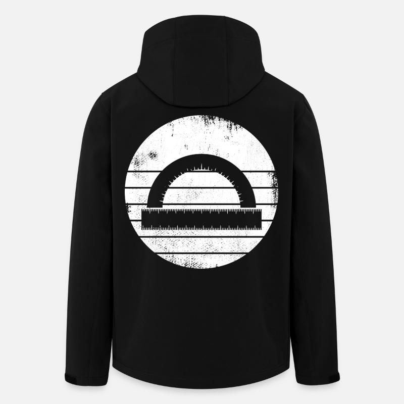 Halbkreiswinkelmesser - Recycelte Männer Softshell-Jacke von Stanley/Stella - Schwarz