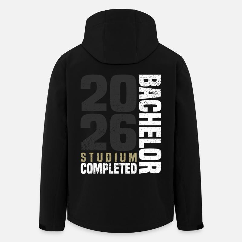 Bachelor Studium 2026 - Recycelte Männer Softshell-Jacke von Stanley/Stella - Schwarz