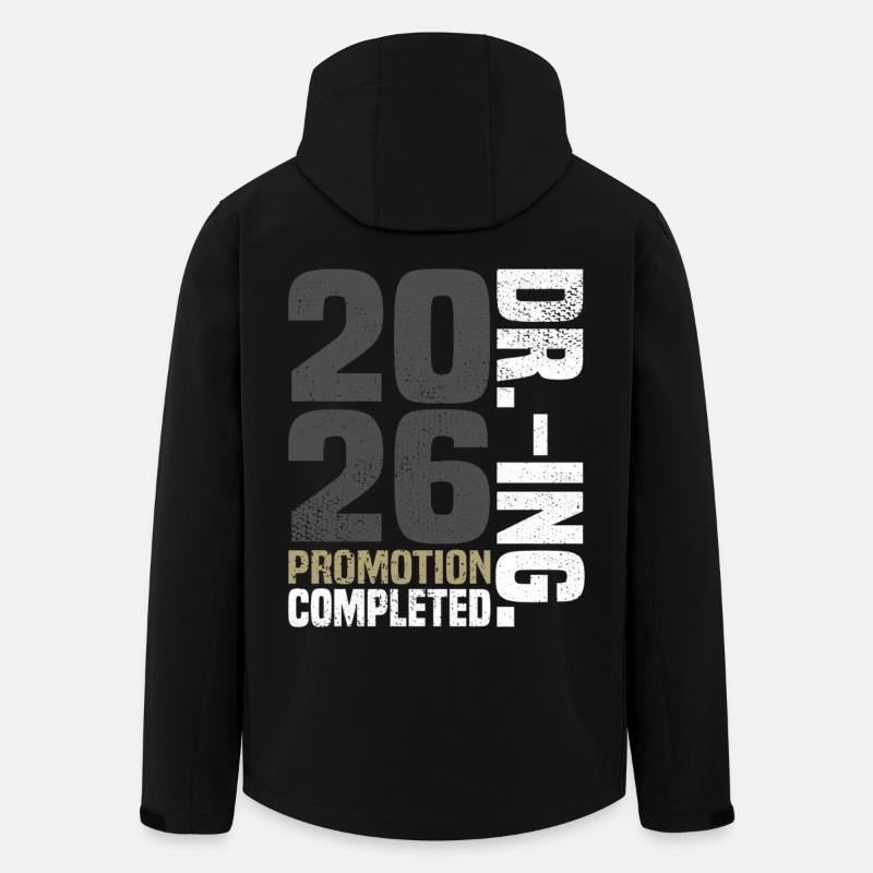 Dr. Ing. Promotion Completed - Men’s Recycled Softshell Jacket by Stanley/Stella - black