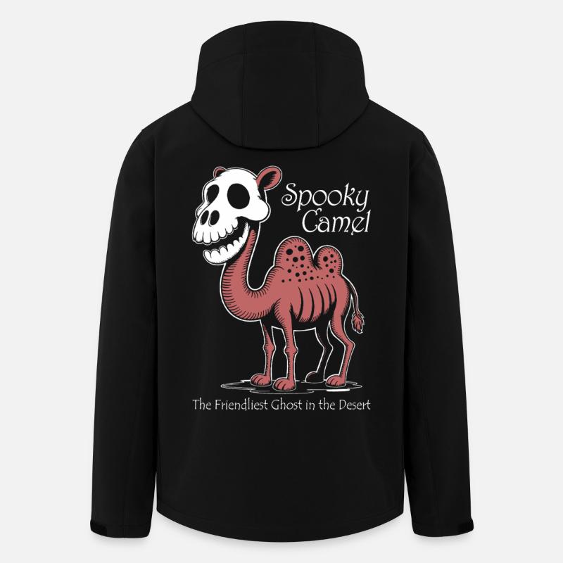 Spooky Camel Ghost in Desert - Men’s Recycled Softshell Jacket by Stanley/Stella - black