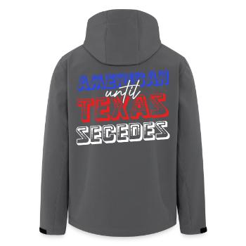 Américain jusqu’à la sécession du Texas - Veste softshell homme en polyester recyclé Stanley/Stella - noir - Dos - AI Model Male 185 light (185cm)