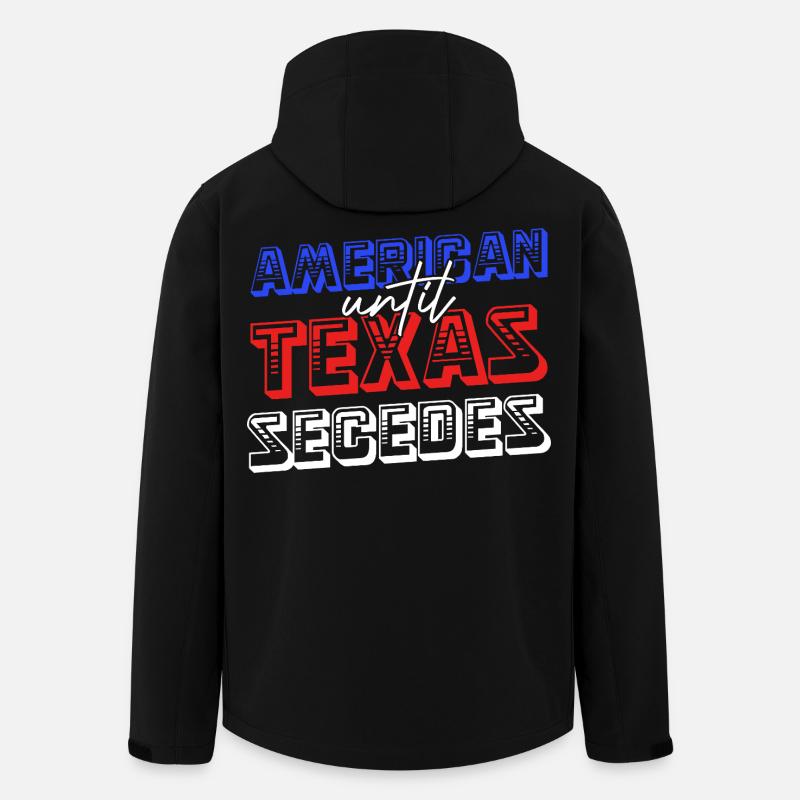 American Until Texas Secedes - Recycelte Männer Softshell-Jacke von Stanley/Stella - Schwarz