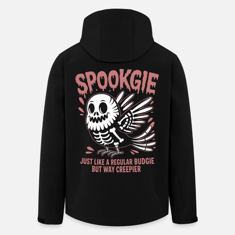 Perruche hantée Squelette Perruche oiseau - Veste softshell homme en polyester recyclé Stanley/Stella - noir