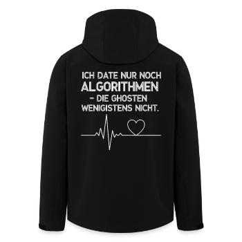 Algorithmus Dating Herzbeat - Recycelte Männer Softshell-Jacke von Stanley/Stella - Schwarz - Hinten - AI Model Male 185 light (185cm)