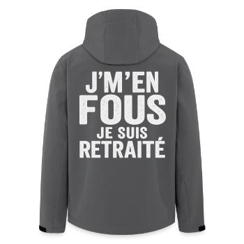 Ist mir egal, ich bin im Ruhestand, lustiger Humor, Geschenk - Recycelte Männer Softshell-Jacke von Stanley/Stella - Schwarz - Hinten - AI Model Male 185 light (185cm)