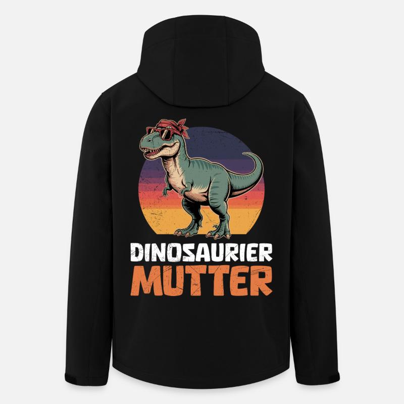 Future Maman DINOSAURE MOM Drôle - Veste softshell homme en polyester recyclé Stanley/Stella - noir