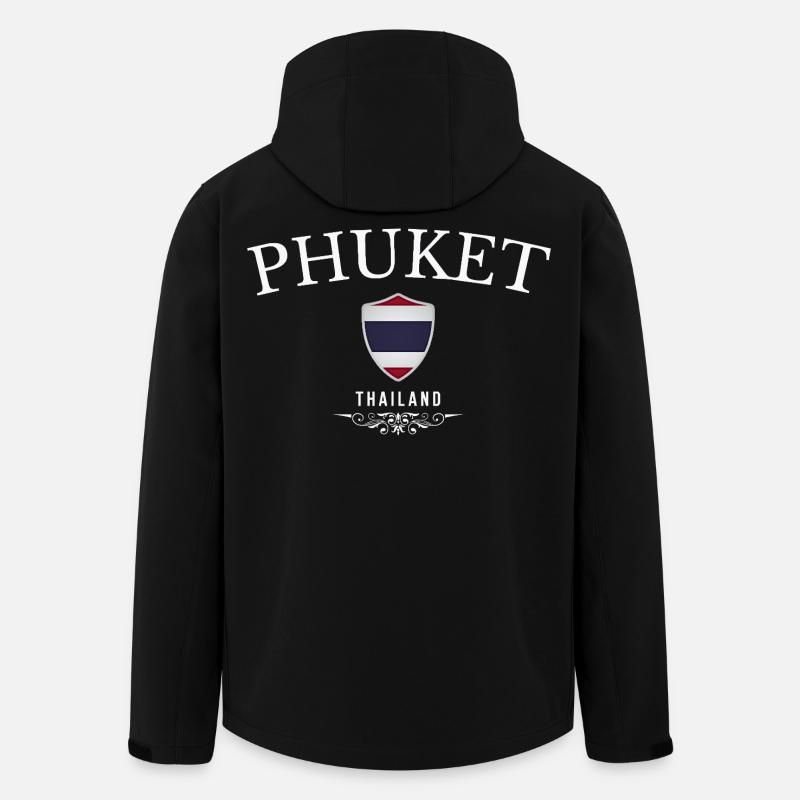 Phuket, Thailand, Phuket-Souvenir - Recycelte Männer Softshell-Jacke von Stanley/Stella - Schwarz