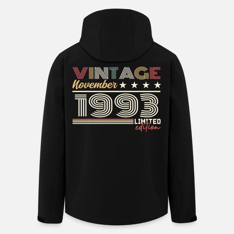 November 1993 - Recycelte Männer Softshell-Jacke von Stanley/Stella - Schwarz