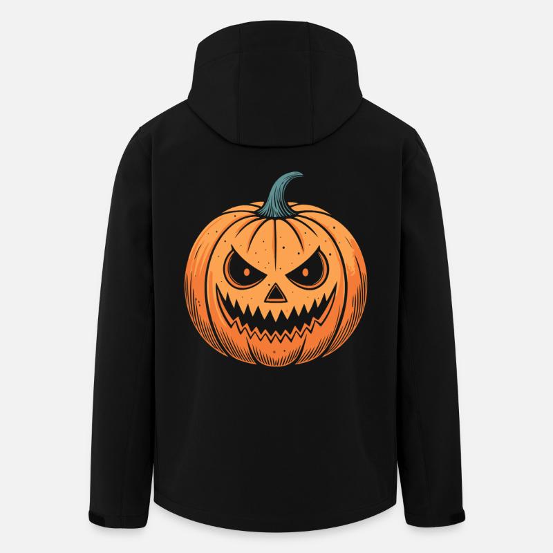 Snapping Pumpkin Halloween - Men’s Recycled Softshell Jacket by Stanley/Stella - black
