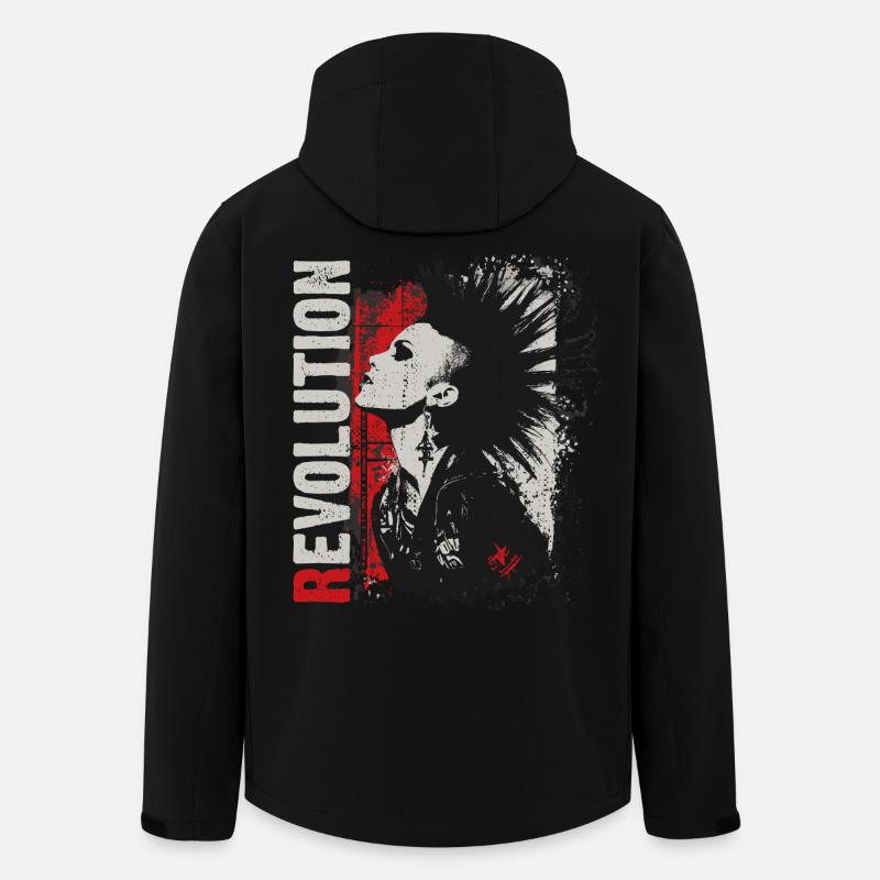 Punkrock Mädchen Revolution - Recycelte Männer Softshell-Jacke von Stanley/Stella - Schwarz