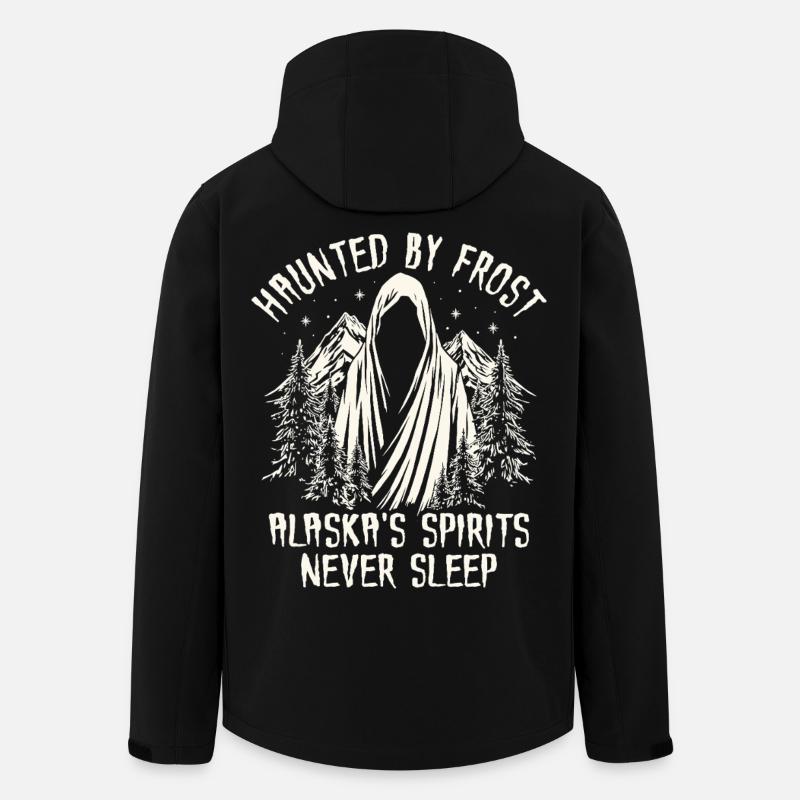 Frost ghosts over Alaska's peaks - Men’s Recycled Softshell Jacket by Stanley/Stella - black