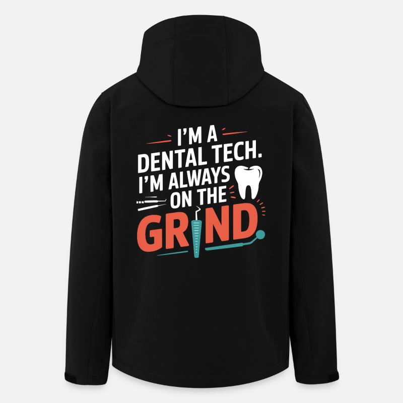 Dental Ceramic Painting Technique  - Men’s Recycled Softshell Jacket by Stanley/Stella - black