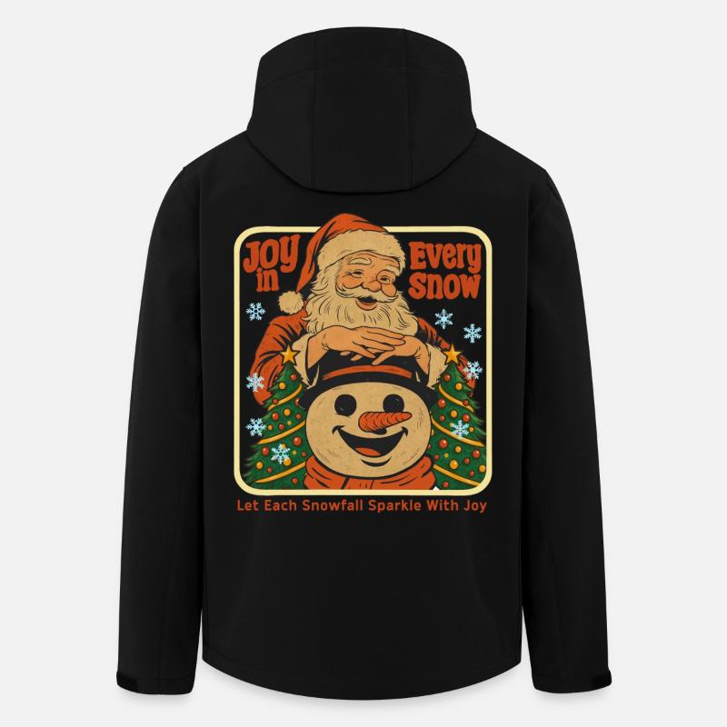 Freude in jedem Schnee - Recycelte Männer Softshell-Jacke von Stanley/Stella - Schwarz