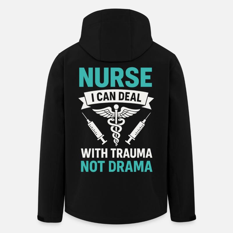 Krankenschwester: Trauma Statt Drama - Recycelte Männer Softshell-Jacke von Stanley/Stella - Schwarz