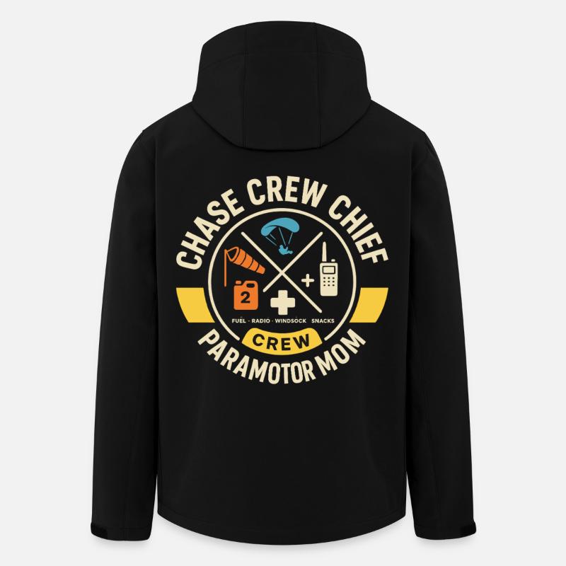 Chase Crew Chief Paramotor Mom - Recycelte Männer Softshell-Jacke von Stanley/Stella - Schwarz