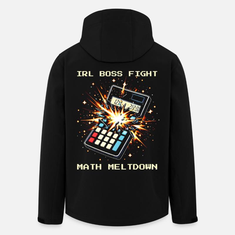 Endgegner Mathe | Hausaufgaben Frust Humor - Recycelte Männer Softshell-Jacke von Stanley/Stella - Schwarz