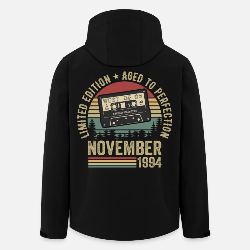 November 1994 - Recycelte Männer Softshell-Jacke von Stanley/Stella - Schwarz