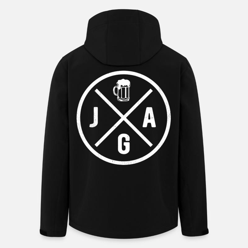 JGA Junggesellenabschied - Bier - Recycelte Männer Softshell-Jacke von Stanley/Stella - Schwarz