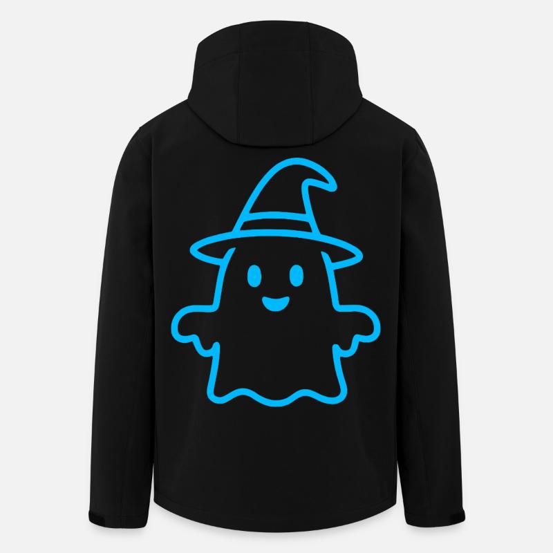 Fantôme mignon - Halloween - Veste softshell homme en polyester recyclé Stanley/Stella - noir