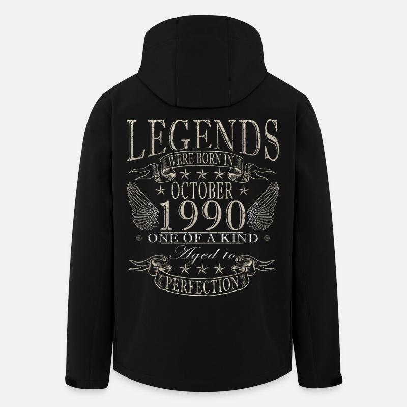 35e anniversaire Légende Octobre 1990 - Veste softshell homme en polyester recyclé Stanley/Stella - noir