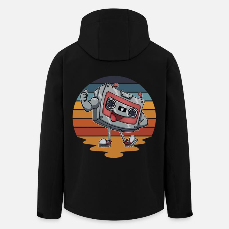 Kassette - Recycelte Männer Softshell-Jacke von Stanley/Stella - Schwarz