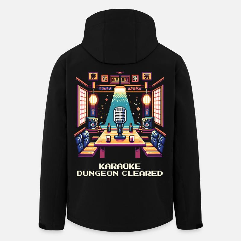 Karaoke-Dungeon geschafft | Tokio Nachtleben - Recycelte Männer Softshell-Jacke von Stanley/Stella - Schwarz