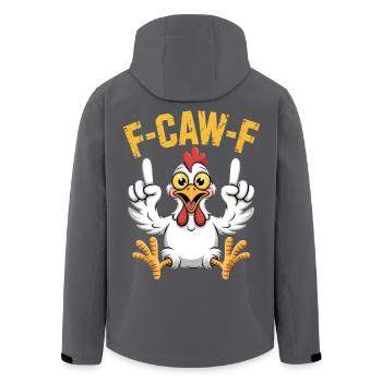 FCAW-F Dessin animé du coq - Veste softshell homme en polyester recyclé Stanley/Stella - noir - Dos - AI Model Male 185 light (185cm)