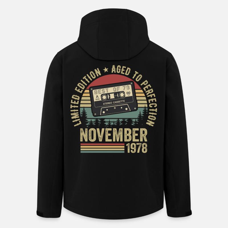 November 1978 - Recycelte Männer Softshell-Jacke von Stanley/Stella - Schwarz