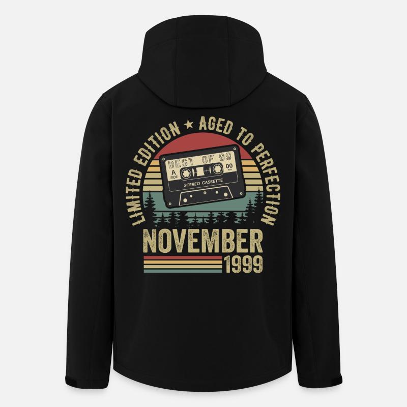 November 1999 - Recycelte Männer Softshell-Jacke von Stanley/Stella - Schwarz