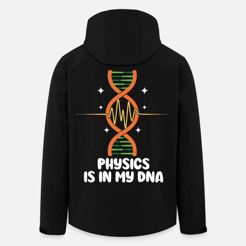 Ist in meiner DNA Naturwissenschaftslehrer Physik - Recycelte Männer Softshell-Jacke von Stanley/Stella - Schwarz