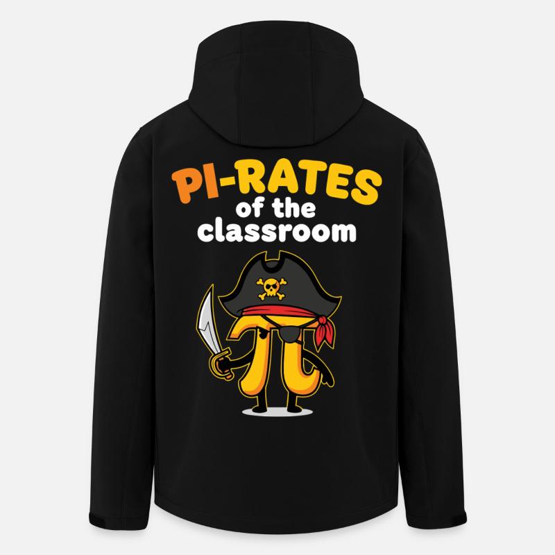 Pi-raten des Mathelehrers im Klassenzimmer - Recycelte Männer Softshell-Jacke von Stanley/Stella - Schwarz