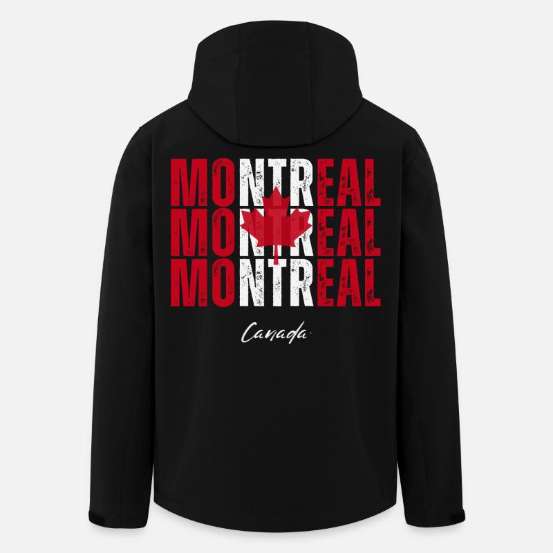 Montreal, Kanada, ich liebe Montreal - Recycelte Männer Softshell-Jacke von Stanley/Stella - Schwarz