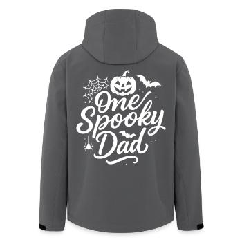 One Spooky Dad Halloween Costume Design - Men’s Recycled Softshell Jacket by Stanley/Stella - black - Back - AI Model Male 185 light (185cm)