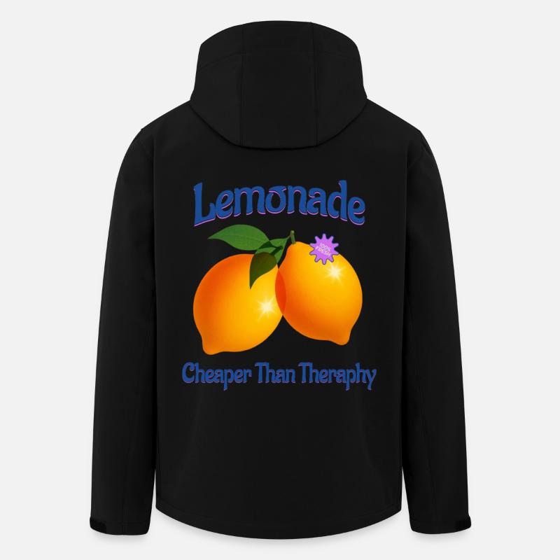 Lemonade Cheaper Than Theraphy Lemon Fruit - Men’s Recycled Softshell Jacket by Stanley/Stella - black